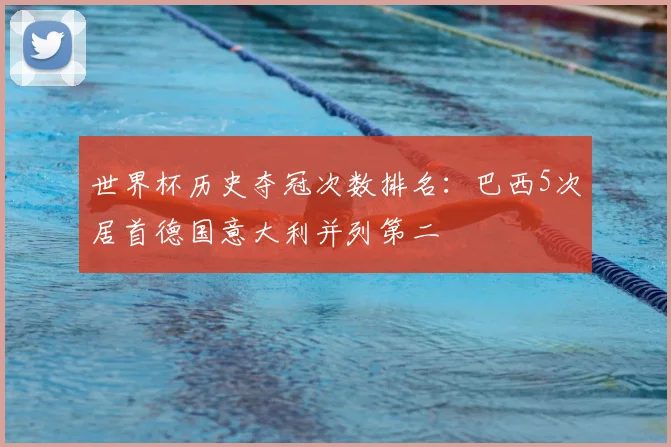 世界杯历史夺冠次数排名：巴西5次居首德国意大利并列第二